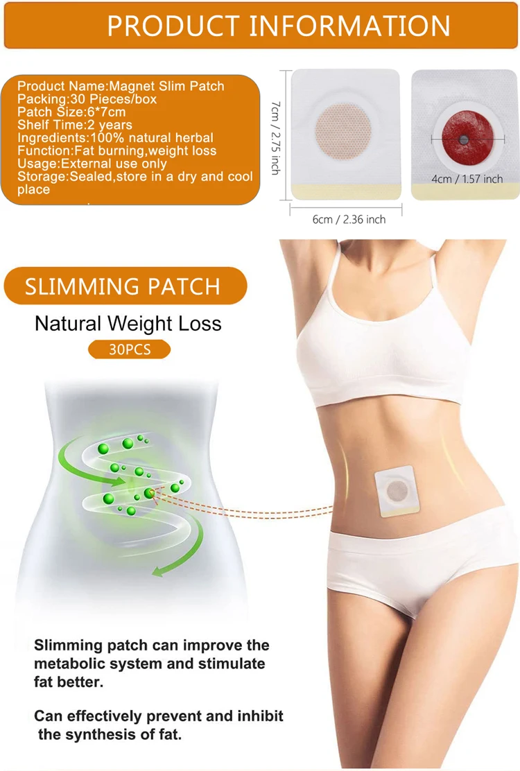 Hodaf Natural Belly Patch Fat Burning Weight Loss Slim Patch Pad