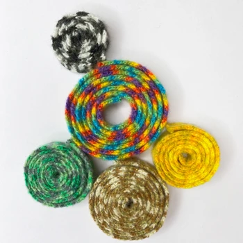 Custom Polyester Webbing Strap Clothes Accessories Braided Cotton Macrame Cord Decoration For Garment and Shoes
