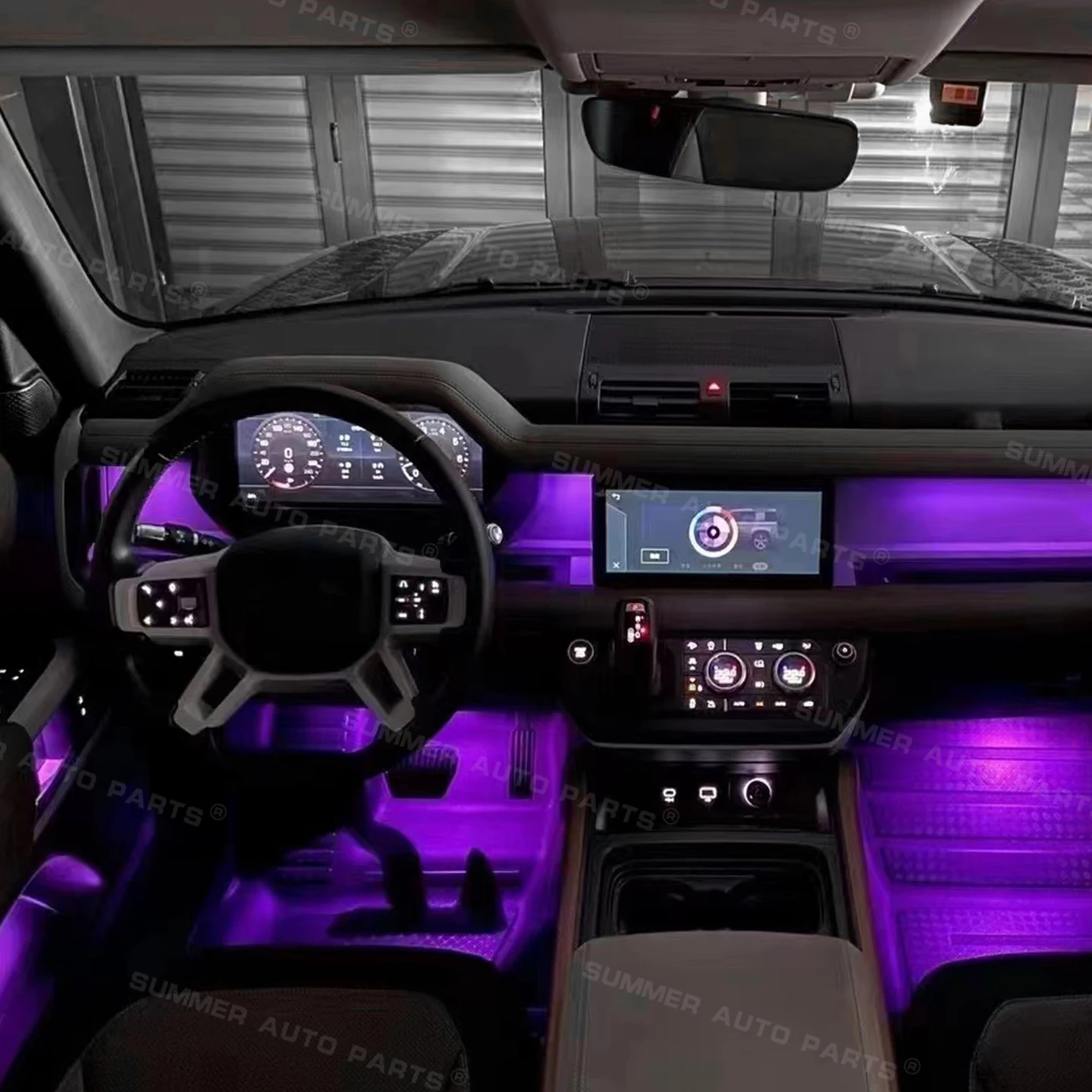 ランドローバー ディフェンダー用 車内装飾アンビエントライト RGB LED 