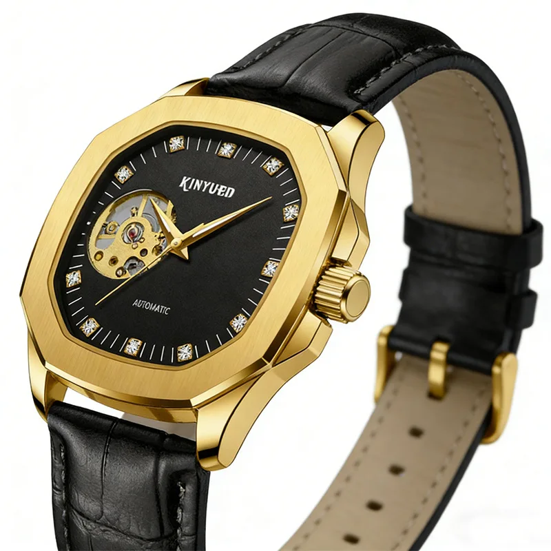 Square Skeleton Automatic Men's Watch OM-460775