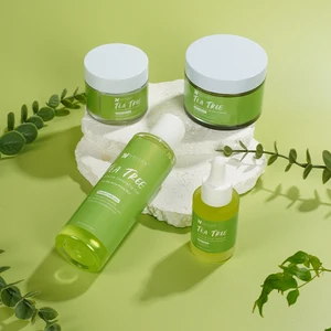 High Quality Hot Selling Tea Tree Skin Care Set Anti-acne Tea Tree Cleanser with Your logo