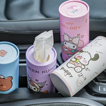 Eco-Friendly Biodegradable Cartoon Car Tissue Box Melody Circular Facial Tissue with 2 Ply Fashionable for Travel