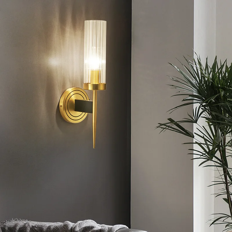 Jylighting Modern Simple Wall Lamp Copper Material D13*h40cm Size For