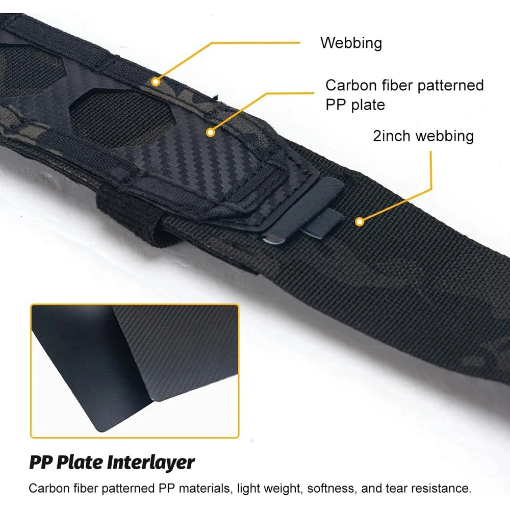 Wear-resistant Training Durable Molle Belt Quick Release Sports Rigger Belt With Inch Inner Belts