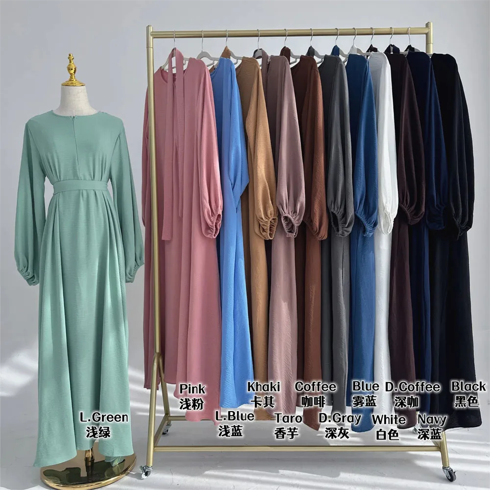 #CL05  Luxury Crepe Khimar & Abaya Set | Modest Muslim Dress with Breathable Hijab ✦ Halal-Certified main image 0