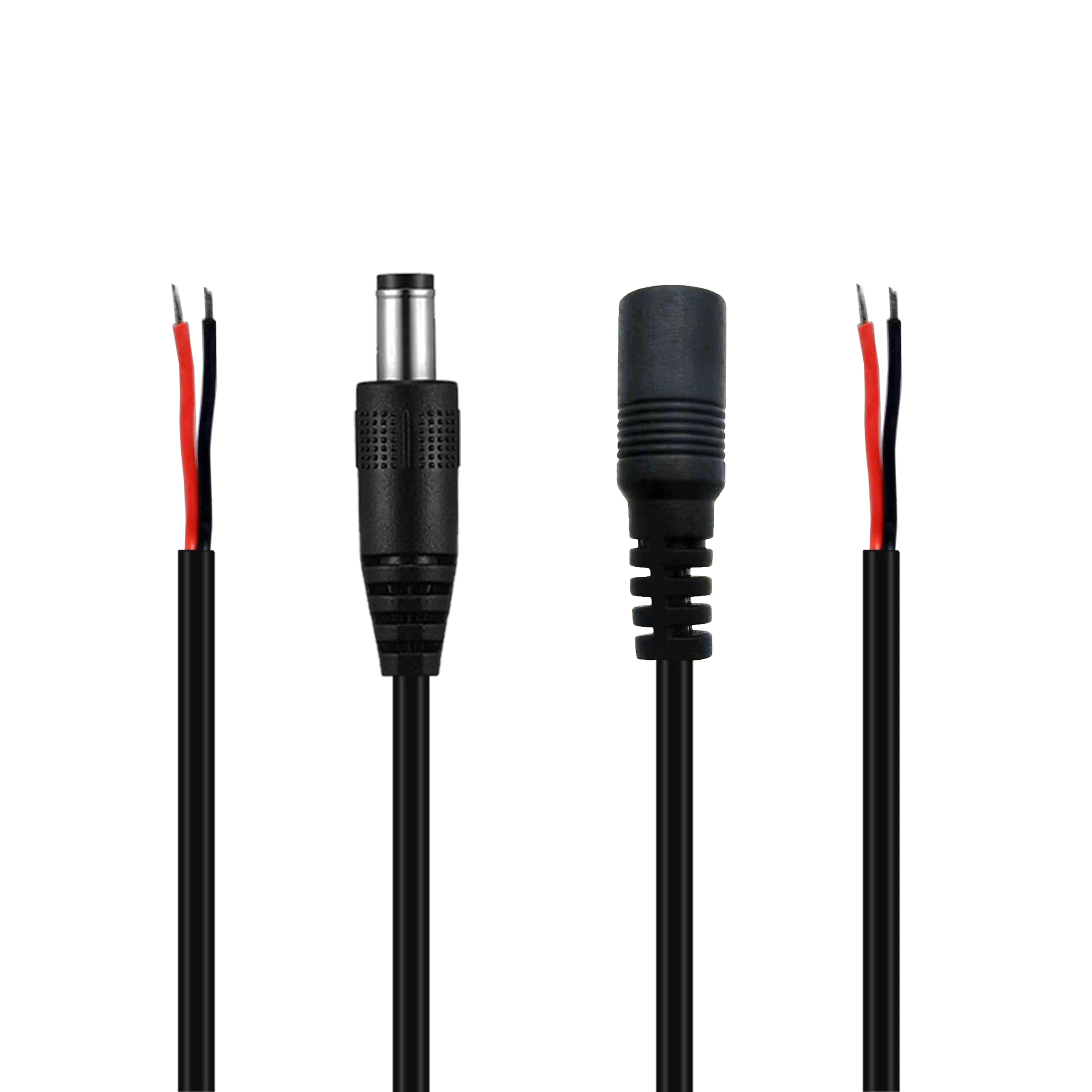 product dc 5521 mm male or female jack to open end wire cable dc 5525mm female plug connector-1