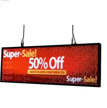 39"x14"Full Color LED Sign P5 for Store Display Messages Free Design Ads