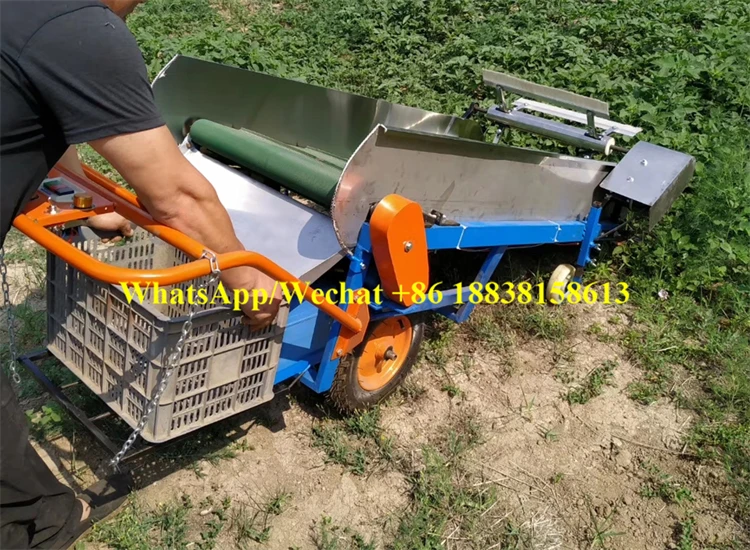 Small Type Parsley Celery Spinach Reaper Harvesting Machine / High Efficiency Leeks Reaping
