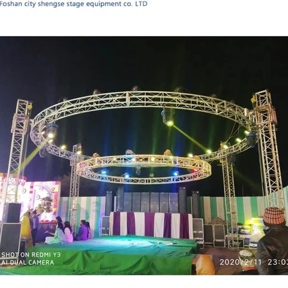 product custom round spigot truss square bolt truss event concert stage truss design-2