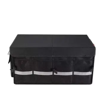 High Quality Black Foldable Trunk Storage Bag Waterproof Polyester Luggage Cover