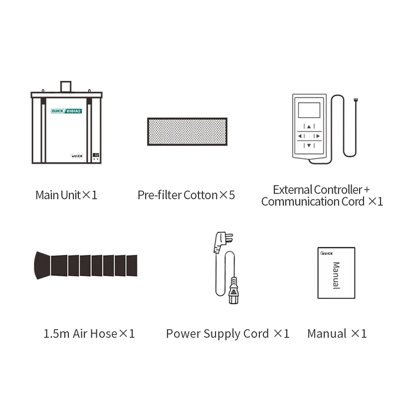 Welding Fume Extractor Portable Classic Version Quick 6611/6101a2 Fume