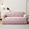 Large leaf hem skirt  Pink
