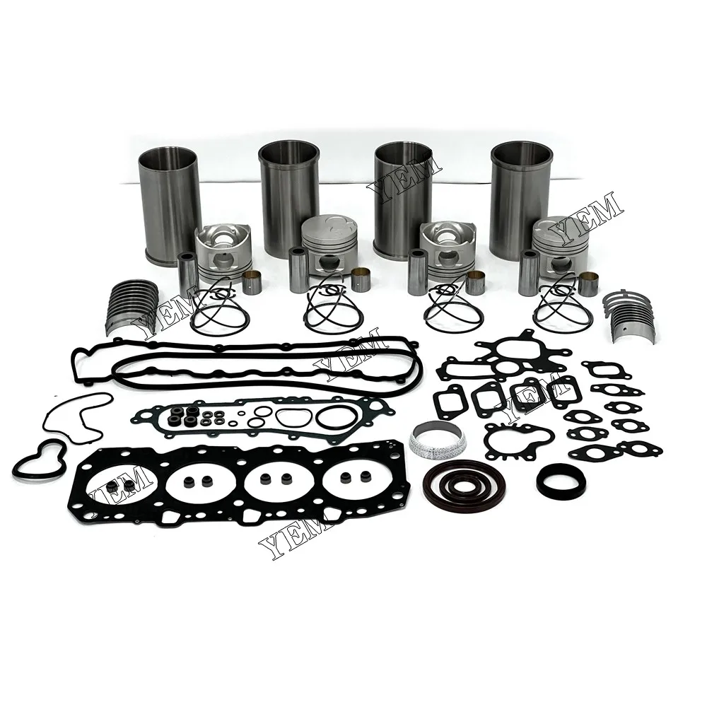 1KZ Rebuild Kit Cylinder Liner Kit With Gasket Set Bearing for Toyota Engine.