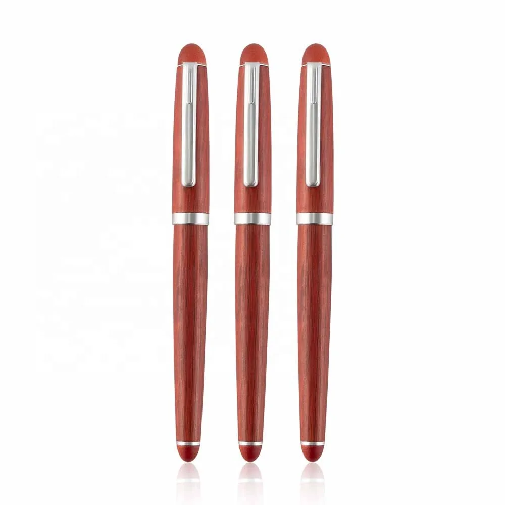kailong natural red wooden color fountain pen kits for writing