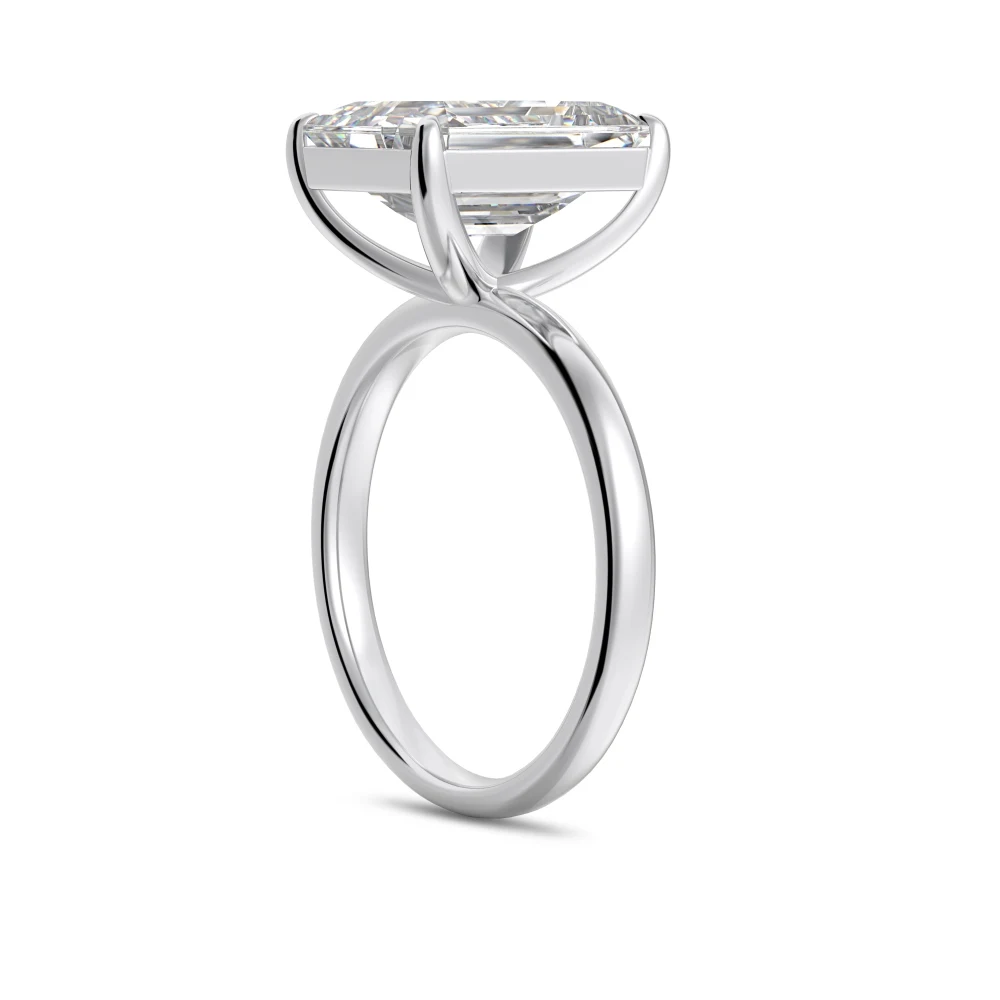 KAKODIY High Jewelry Exclusive Design 925 Sterling Silver 8ct Rectangular 5A Cubic Zirconia Wedding Ring Engagement Bride Promise Ring detail 3