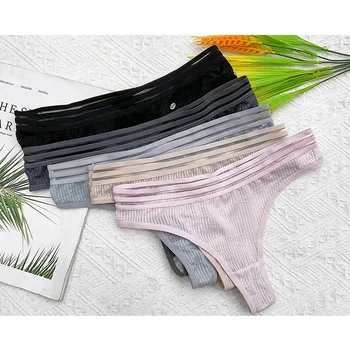 Wholesale Of 5 Colors T-back Tangas Low Rise Hipster Underwear Sexy womens sexy underwear g-string