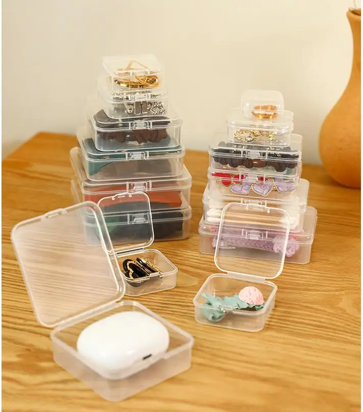 Custom Square Mini Clear Plastic Boxes for Gift Packaging