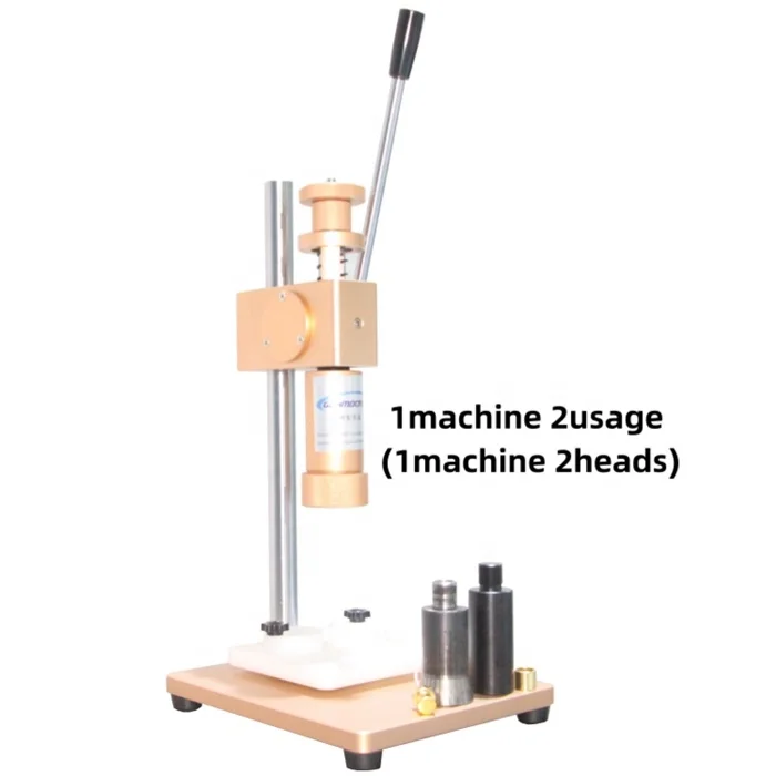Manual Perfume Glass Bottle Crimping Machine Capper and Collar Press Packing Aerosol Sprayer Crimper Capping Pressing Equipment