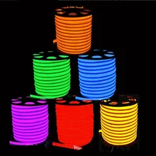 AC 110V 220V Neon Lights With Plug 8*16mm Silicone Flexible IP67 Waterproof SMD2835 Led Neon Flex Rope Light