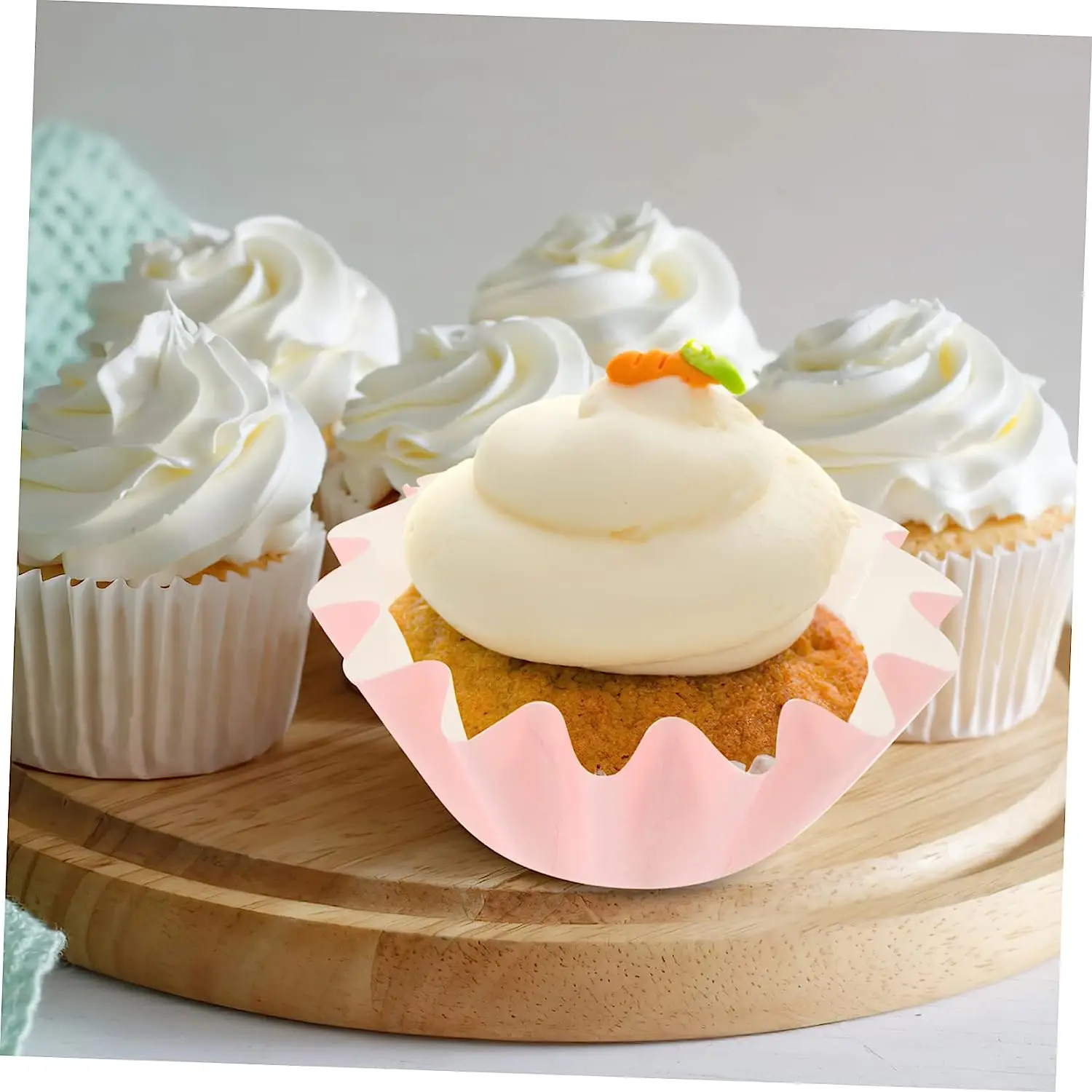 1000 Caissettes Muffin HEMOTON - Papier Anti-Graisse 7.3x3.5cm - Pour Cuisine, Anniversaire, Mariage