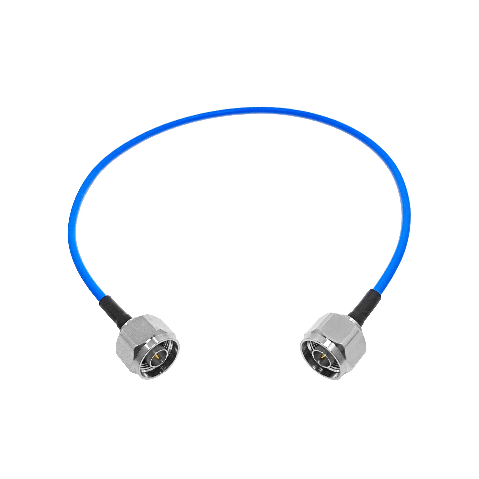 Fabriklieferung RG401-Niederverlust-halbstarres blaues Überbrückungskabel für Hochfrequenz-Erweiterung mit N-Stecker männlich und Kupferleiter-Anschlüssen
