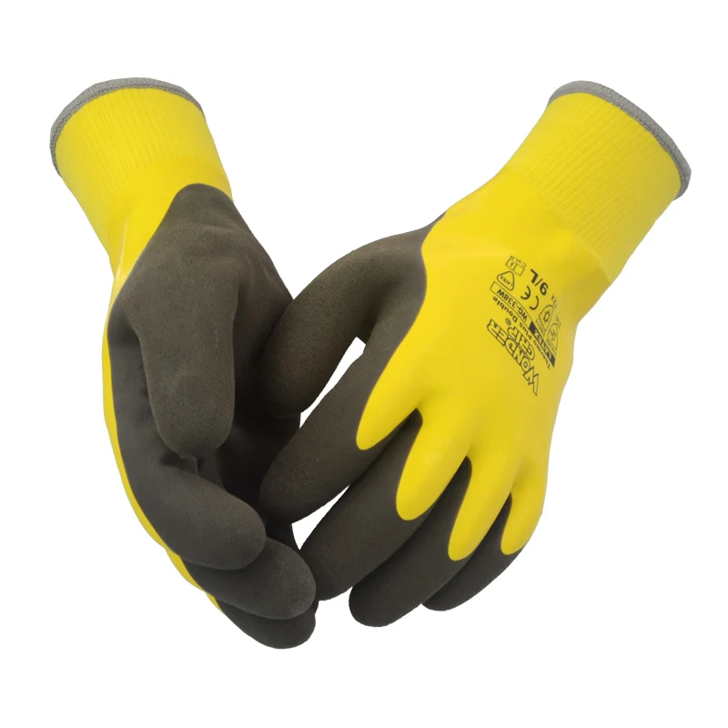 Pack of 12 - Wonder Grip WG-538 Freeze Flex Plus 13-Gauge Nitrile Coated  Gloves - First Place Supply