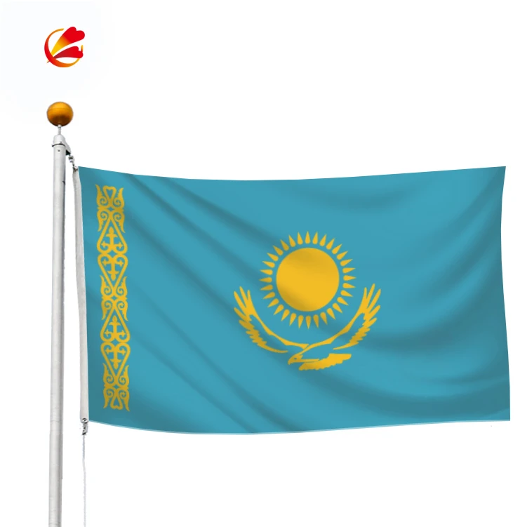 lá cờ kazakhstan