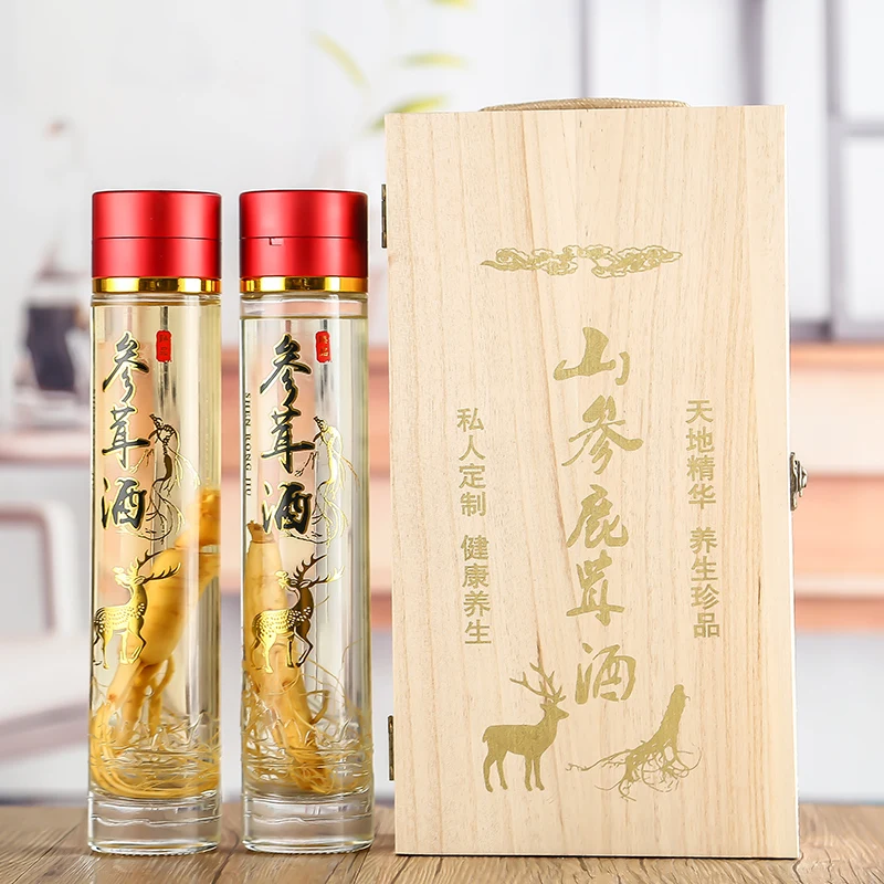 500ml 1l 2l ワイン・人参健康グラスボトル、ビール・ウィスキー用