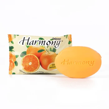 Professional Soap Factory Cheap Harmony Fruity Soap 75g in Orange Scent 100g Jabon De Todo Tipo De Frutas for Orange Fruit Soap