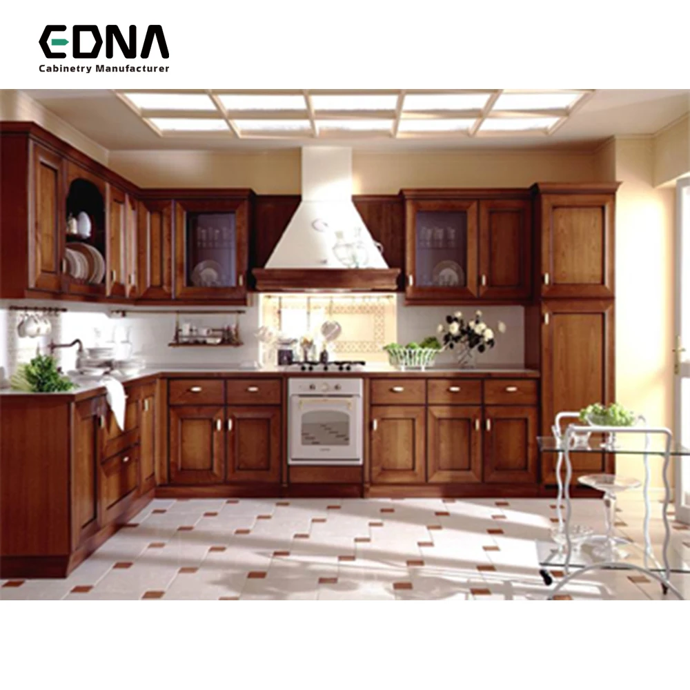 Edna Modular China Disesuaikan Karet Kayu Lemari Dapur Buy Modular Rubber Wood Kitchen Cabinets