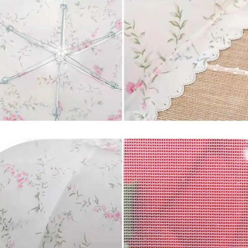 Бытовая Складная крышка для овощей типа зонтика противомоскитная Пылезащитная цветочного еды