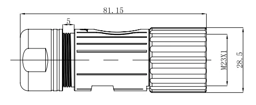 Crimp Panel Mount Socket M923 M23 8 Pin Waterproof Circular Plug Electronic Connector Supplier