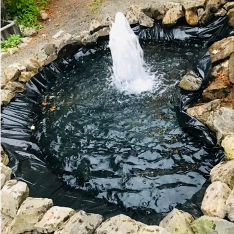 Durable 45 Mil 1mm 3mm EPDM Rubber Garden Pond Liner Waterproof Membrane That Withstands Stone Thickness Pressure