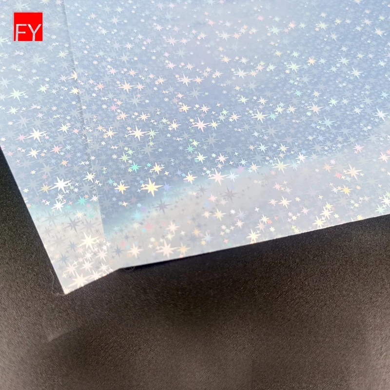 High Quality Design Holographic Sticker Vinyl Inkjet Printer Holographic Sticker Paper clear A4 Vinyl Stickers