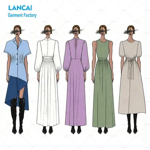 Private Label Clothing Manufacturers Cut and Sew Women High Quality Dresses OEM ODM Service Provided