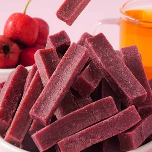 Chinese Factory Wholesale of Genuine Hawthorn Strips for Office Snacks in Bulk Bags Hawthorn Candy Hawthorn blackberry strips