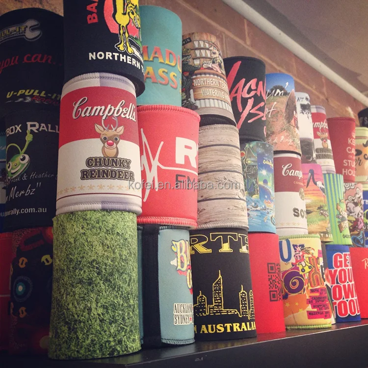 Kofei Custom Oem Full Colour Printed Stubby Holders Sublimation Beer 
