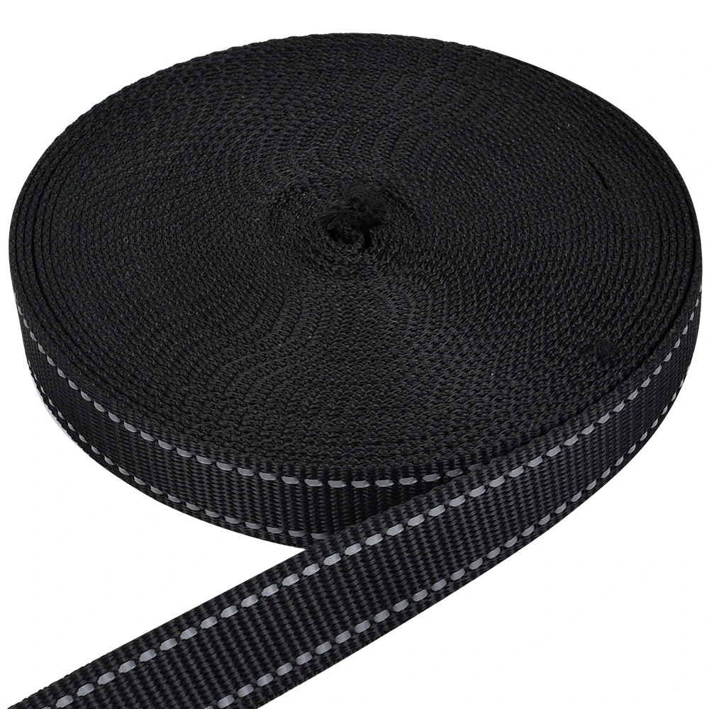 High Strength Good Color Fastness Polyester Herringbone Ribbon Webbing Woven Tape 5 Cm