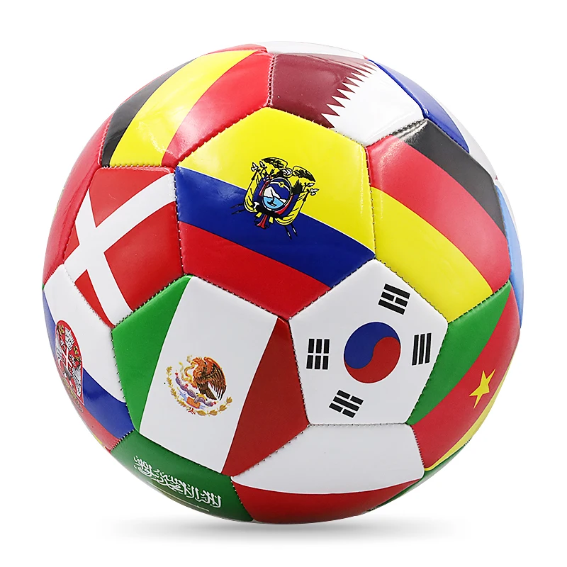 Palloni da calcio innovativi, di alta qualità, di dimensioni ufficiali, personalizzati con bandiera nazionale e logo personalizzato._voghion.com