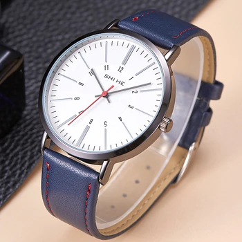 Premium Quality Fashion Simple Quartz Watch Casual Belt Men's Watch Ultra-Thin Student Watch