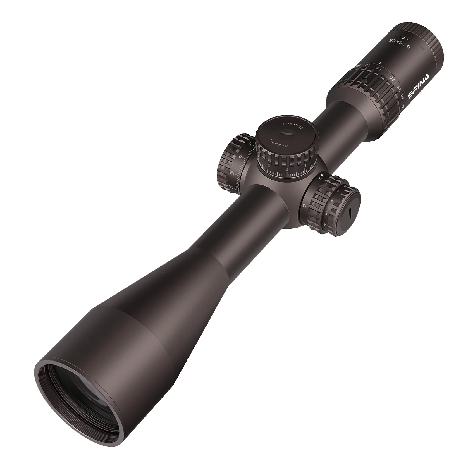 For SPINA OPTICS 6-36x56 Long Range Tactical Hunting Scope High 34mm Tube Shockproof IPX7 Rated ED FMC Glass FFP IR Long Eye
