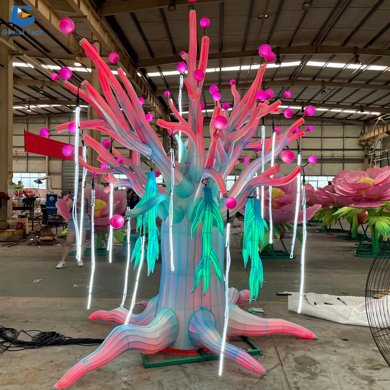 CCFL145 Outdoor Christmas Decoration Lighted Tree Magic Tree Silk Lantern Festival for Park