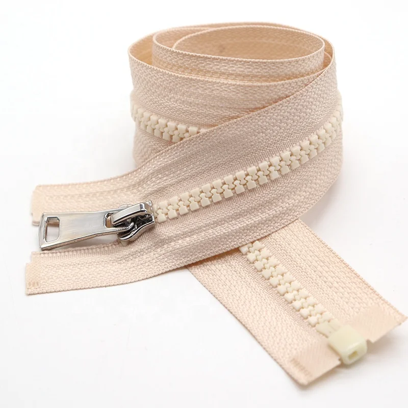 Factory Wholesale Open-End Plastic Opti Zipper 5# Resin Teeth for Garment for Vislon 3 Zipper Production