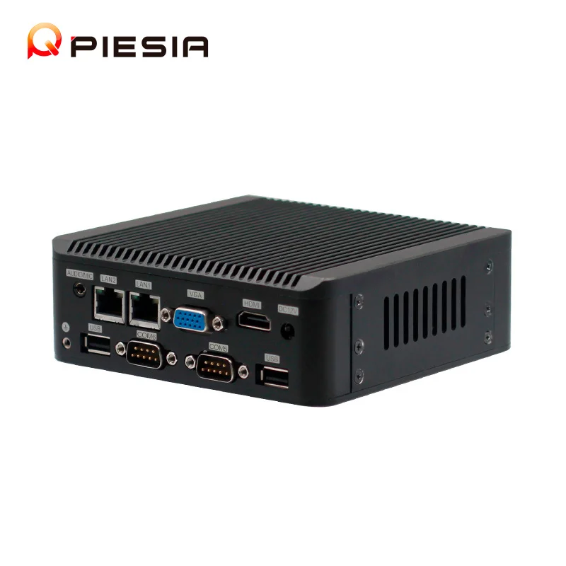 Piesia Pc Mini Computer Desktop Thin Client Dual Display Fanless Intel Celeron J4125 J6412 J1900 Quad Core 16GB Ram Mini Pc