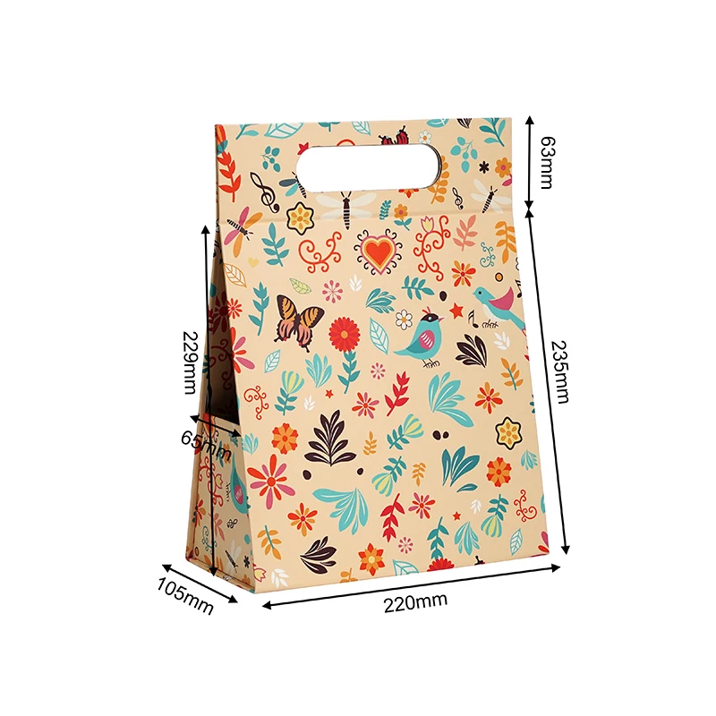 Custom Collapsible Packaging Bag Boxes Magnetic Foldable Box with Handle for Shopping