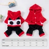 Costume da animale domestico Panda-Rosso