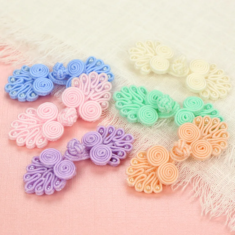 wholesale colorful handmade flower frog closure