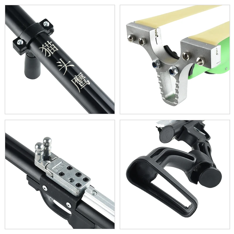 レッド/グリーンレーザー搭載 折りたたみ式 ロングロッドスリング