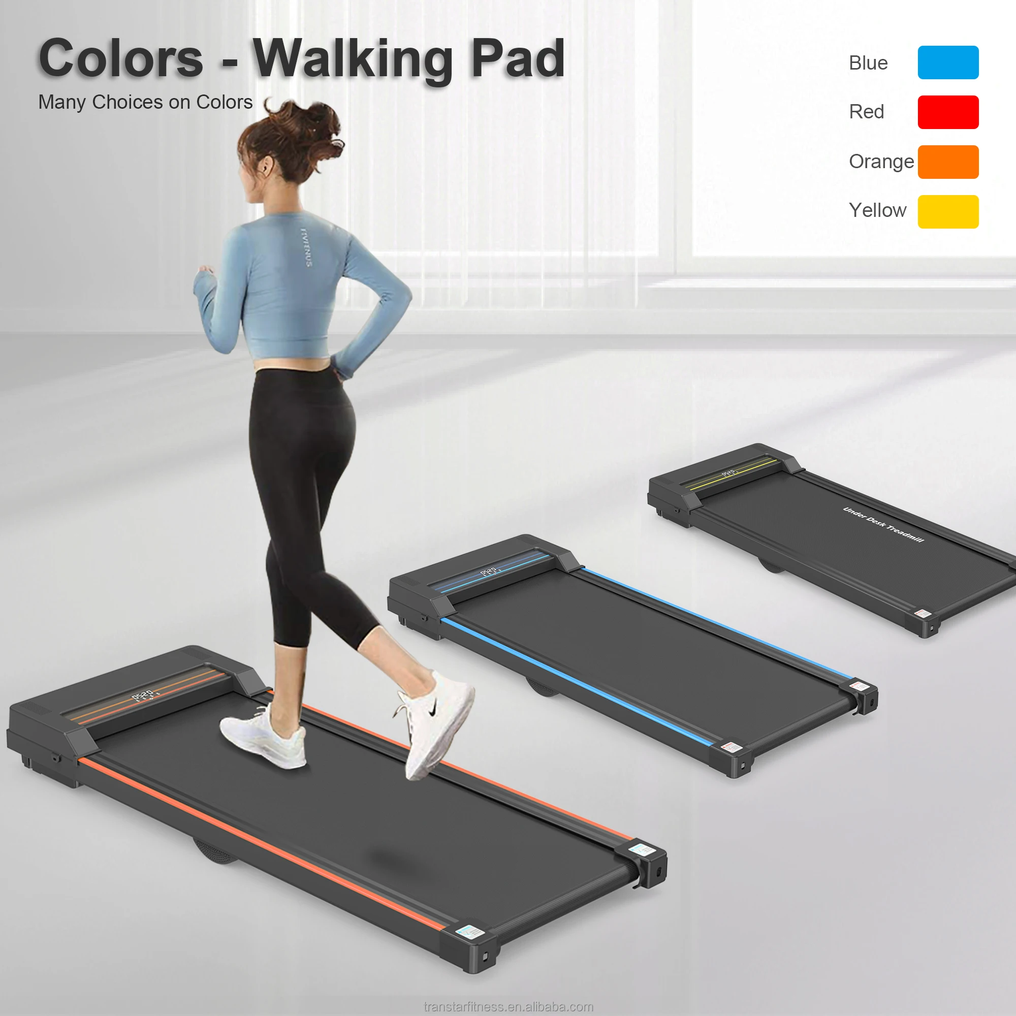 2025 Cardio Training Mini Under Desk Walking Pad Treadmill Trotadora Foldable Under Desk Treadmill for Home Fitness
