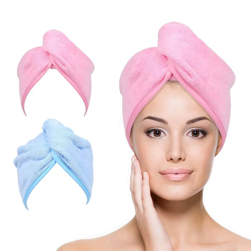Оптовая продажа, популярное толстое быстросохнущее женское полотенце из микрофибры для обертывания волос, повязка для волос для душа, моющаяся банная одежда, полотенца для спа и дома